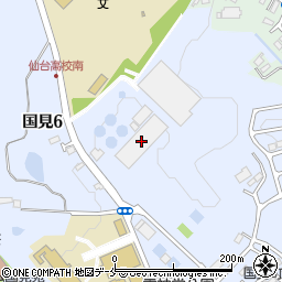 仙台市役所　水道局国見浄水場周辺の地図