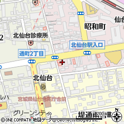 株式会社アフェクションウォーク仙台営業所周辺の地図