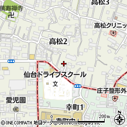 宮城県仙台市青葉区高松2丁目4周辺の地図