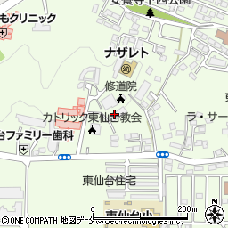 カトリック仙台司教区司祭の家周辺の地図