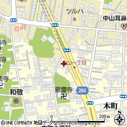 仙台北山郵便局周辺の地図