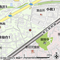 Ｓａｎｄｓ東仙台周辺の地図