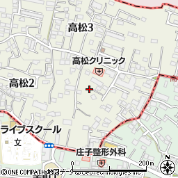 宮城県仙台市青葉区高松2丁目22周辺の地図