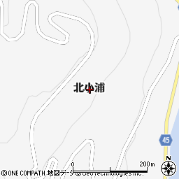 新潟県佐渡市北小浦周辺の地図