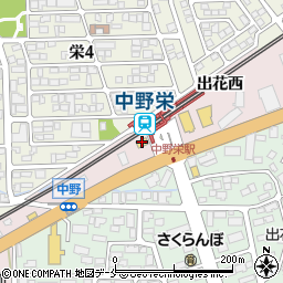 ファミリーマート中野栄駅前店周辺の地図