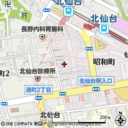 宮城県仙台市青葉区昭和町周辺の地図