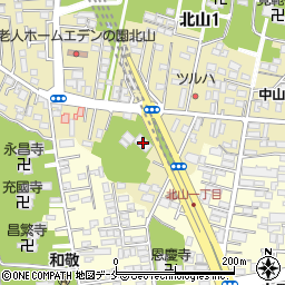 喜傳山秀林寺周辺の地図