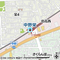 中野栄駅周辺の地図