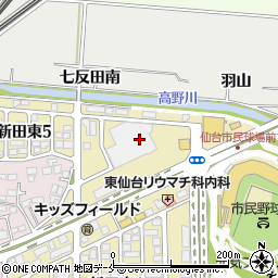 ツルハドラッグ仙台新田東店周辺の地図
