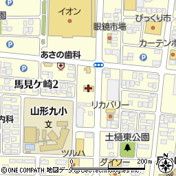 くら寿司山形馬見ヶ崎店周辺の地図