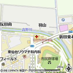 ダイソー新田東店周辺の地図
