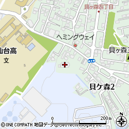 仙台市役所　水道局国見庁舎給水部北配水課課長周辺の地図