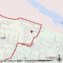 宮城県仙台市青葉区高松3丁目21周辺の地図