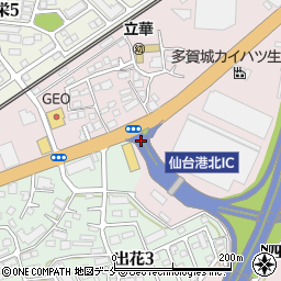 仙台港北ＩＣ周辺の地図