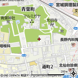 宮城県仙台市青葉区青葉町周辺の地図