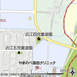近江四児童遊園周辺の地図