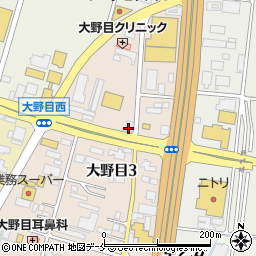 ファミリーマート山形大野目三丁目店周辺の地図
