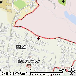 宮城県仙台市青葉区高松3丁目14周辺の地図