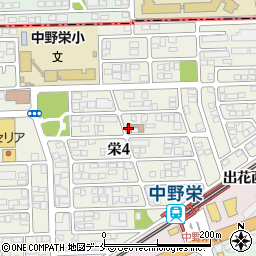 仙台栄郵便局周辺の地図