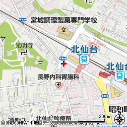 ぱたぱた家 北仙台駅前店周辺の地図