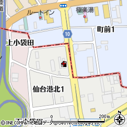 三菱商事エネルギー仙台港北インターＳＳ周辺の地図
