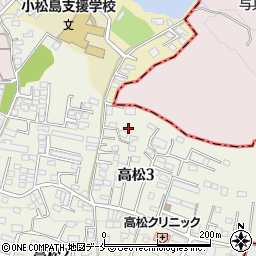 宮城県仙台市青葉区高松3丁目10周辺の地図