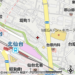 ＥｖｅｒＧｒｅｅｎ北仙台周辺の地図