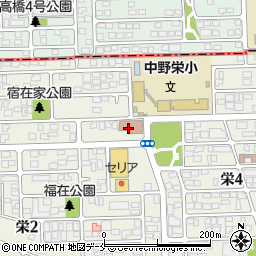 仙台市　中野栄児童館周辺の地図
