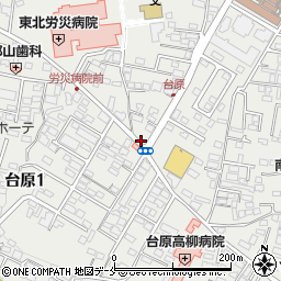 リパーク仙台台原４丁目駐車場周辺の地図