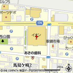 きらやか銀行イオン山形北店 ＡＴＭ周辺の地図