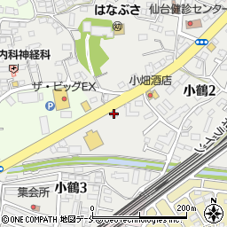 蕎麦令和東　仙台店周辺の地図