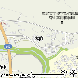宮城県仙台市青葉区芋沢大竹周辺の地図