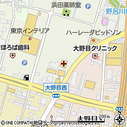 トヨタカローラ山形大野目店周辺の地図
