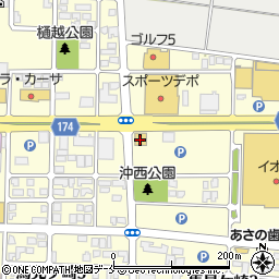 はま寿司山形馬見ヶ崎店周辺の地図