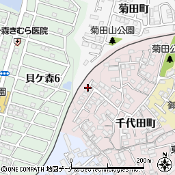 千代田町1号公園周辺の地図