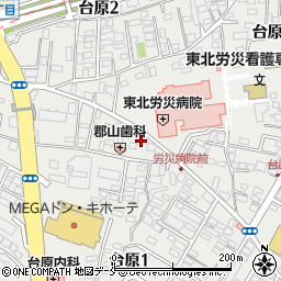 日本調剤台原薬局周辺の地図
