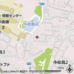 宮城県仙台市青葉区小松島周辺の地図