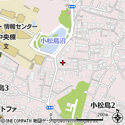 宮城県仙台市青葉区小松島周辺の地図