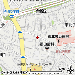 越河商店周辺の地図