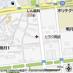 多賀城明月郵便局周辺の地図