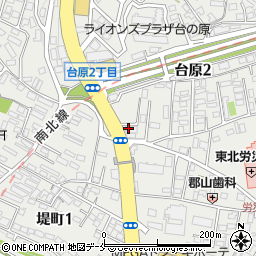 仙台銀行台原支店 ＡＴＭ周辺の地図