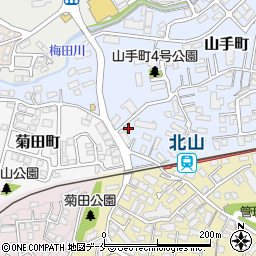 タイムズ仙台山手町駐車場周辺の地図
