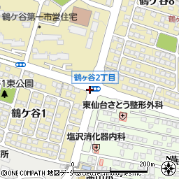 鶴ヶ谷団地入口周辺の地図