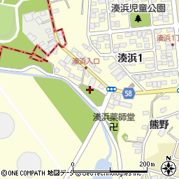 砂山公園周辺の地図