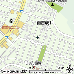ちろりん村南吉成周辺の地図