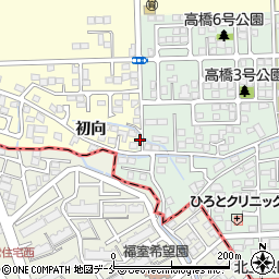 宮城県多賀城市高橋発向周辺の地図