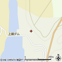 上郷ダム周辺の地図