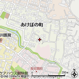 宮城県仙台市青葉区あけぼの町1-33周辺の地図