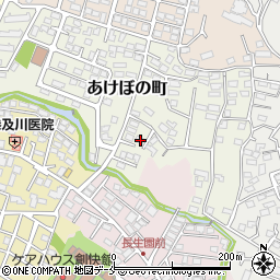 宮城県仙台市青葉区あけぼの町1-20周辺の地図