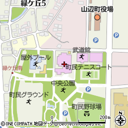 山辺町民総合体育館周辺の地図